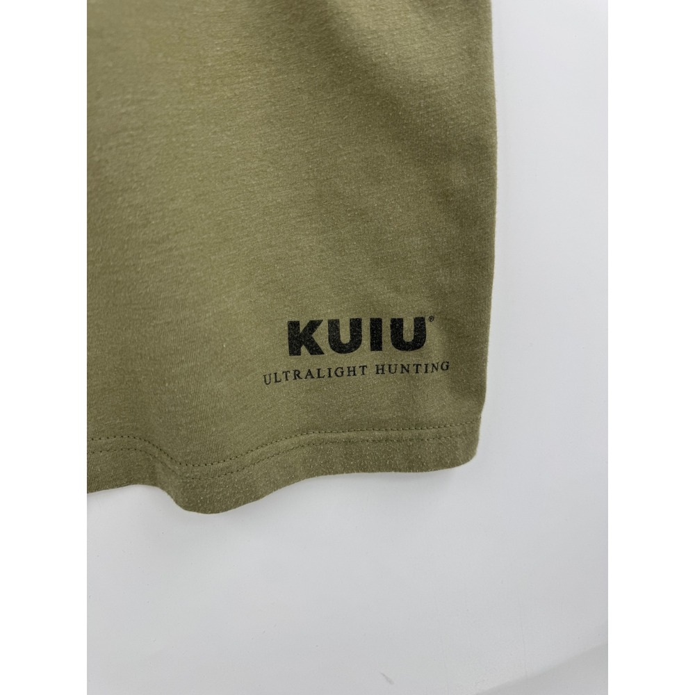 KUIU Ultralight Hunting Mens Small Olive Green Camo Ram Skull Graphic T-Shirt - Picture 3 of 7